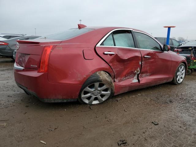 1G6AG5RX5F0124659 - 2015 CADILLAC ATS RED photo 3