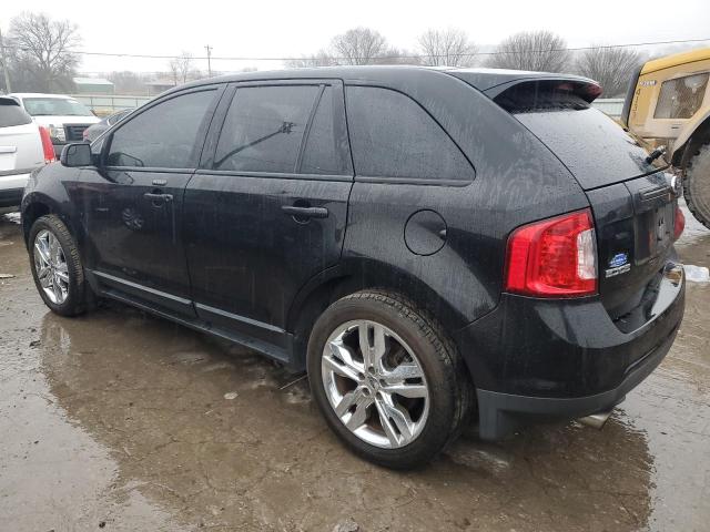 2FMDK3J90DBA52030 - 2013 FORD EDGE SEL BLACK photo 2