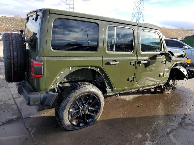 1C4JJXP67NW275230 - 2022 JEEP WRANGLER U SAHARA 4XE GREEN photo 3