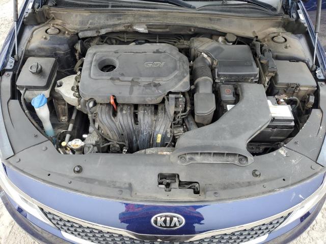 5XXGU4L32GG014488 - 2016 KIA OPTIMA EX BLUE photo 11