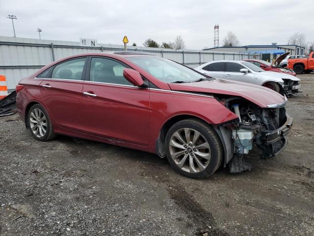 5NPEC4AC5CH390744 - 2012 HYUNDAI SONATA SE MAROON photo 4