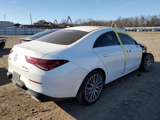 W1K5J4HB3LN087163 - 2020 MERCEDES-BENZ CLA 250 4MATIC WHITE photo 3