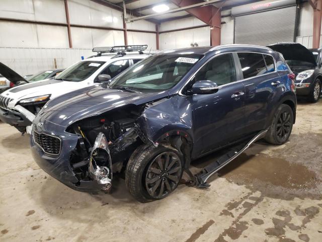 KNDPNCAC2K7569758 - 2019 KIA SPORTAGE EX BLUE photo 1