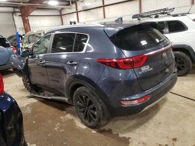 KNDPNCAC2K7569758 - 2019 KIA SPORTAGE EX BLUE photo 2