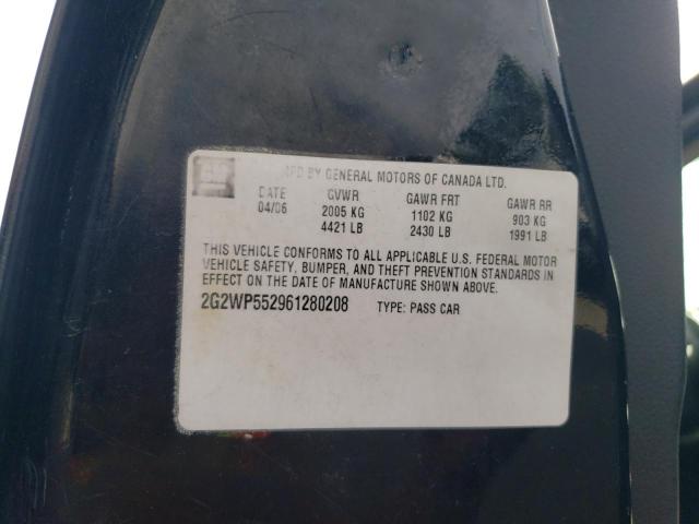 2G2WP552961280208 - 2006 PONTIAC GRAND PRIX 黑色 照片 12