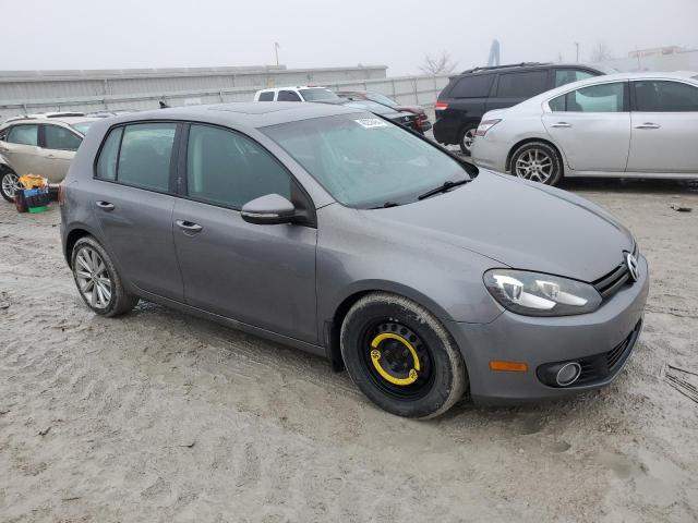 WVWNM7AJ0CW197702 - 2012 VOLKSWAGEN GOLF GRAY photo 4