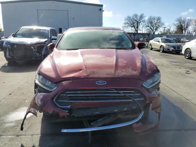 3FA6P0H70DR209418 - 2013 FORD FUSION SE MAROON photo 5