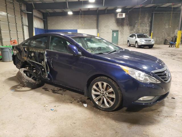 5NPEC4AC1BH186165 - 2011 HYUNDAI SONATA SE BLUE photo 4