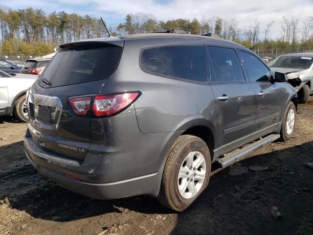 1GNKVFED0DJ101393 - 2013 CHEVROLET TRAVERSE LS GRAY photo 3