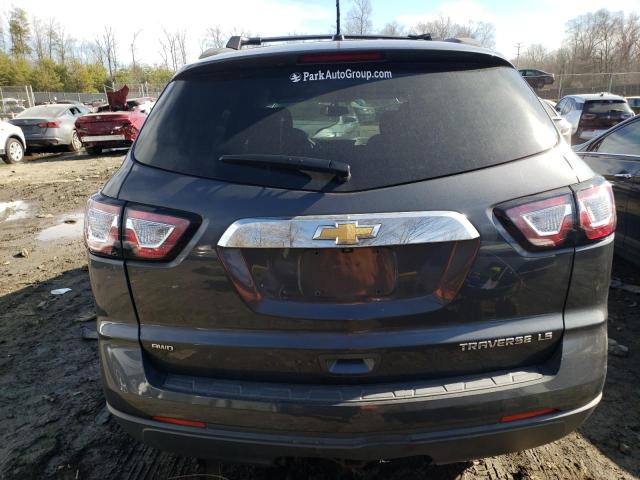 1GNKVFED0DJ101393 - 2013 CHEVROLET TRAVERSE LS GRAY photo 6