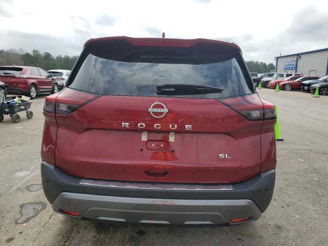 5N1BT3CA0NC707932 - 2022 NISSAN ROGUE SL RED photo 6