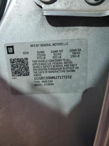 1G1BC5SM6J7177232 - 2018 CHEVROLET CRUZE LS SILVER photo 12