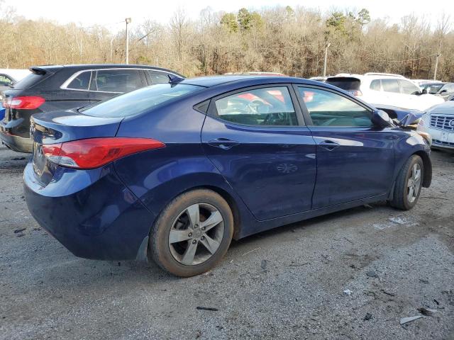 5NPDH4AE4DH438167 - 2013 HYUNDAI ELANTRA GLS BLUE photo 3