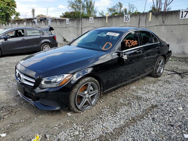 55SWF4JB5FU064950 - 2015 MERCEDES-BENZ C 300 BLACK photo 1