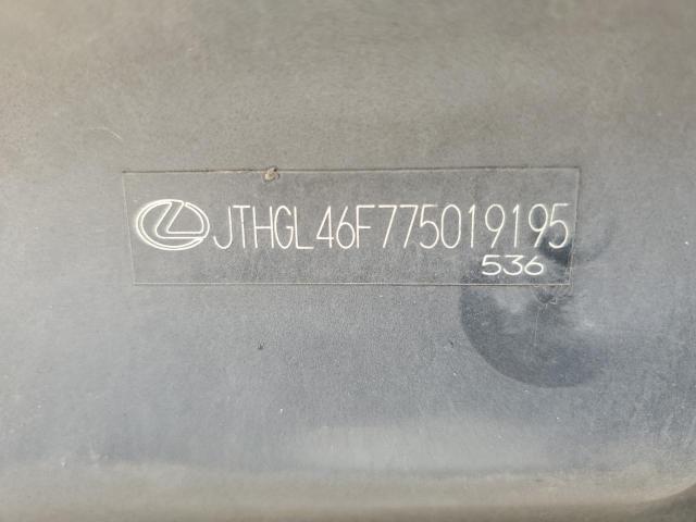 JTHGL46F775019195 - 2007 LEXUS LS 460L BLACK photo 12