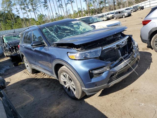 1FM5K8HC8LGA43117 - 2020 FORD EXPLORER PLATINUM BLUE photo 4