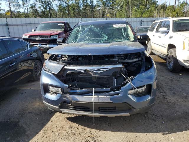 1FM5K8HC8LGA43117 - 2020 FORD EXPLORER PLATINUM BLUE photo 5