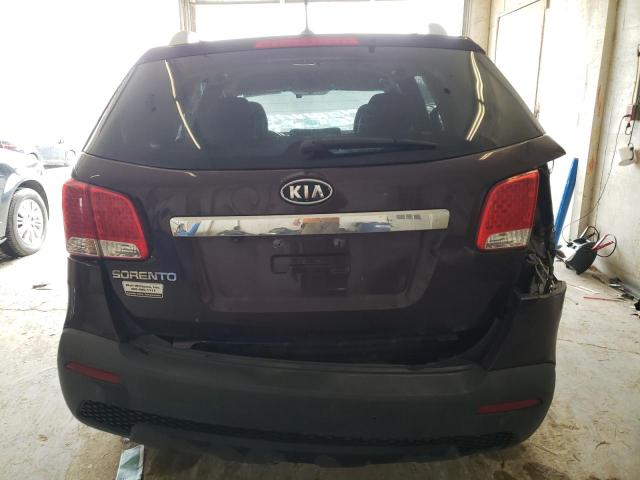 5XYKTCA11BG129659 - 2011 KIA SORENTO BASE PURPLE photo 6