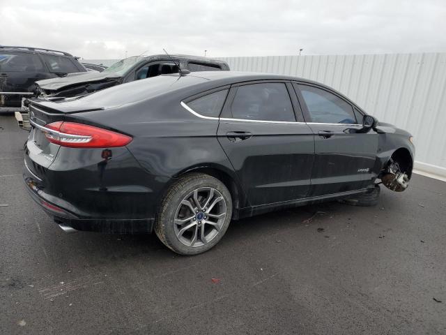 3FA6P0LU6HR368060 - 2017 FORD FUSION SE HYBRID BLACK photo 3