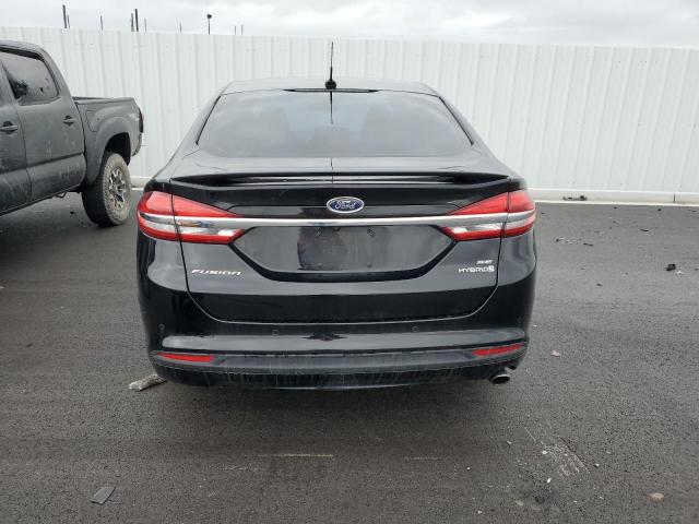 3FA6P0LU6HR368060 - 2017 FORD FUSION SE HYBRID BLACK photo 6