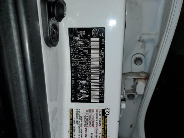 2T1KR32E26C557239 - 2006 TOYOTA COROLLA MA XR WHITE photo 12