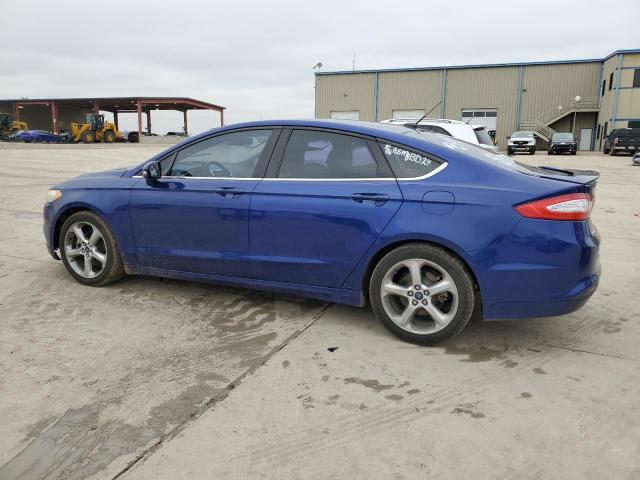 3FA6P0H74FR143765 - 2015 FORD FUSION SE BLUE photo 2