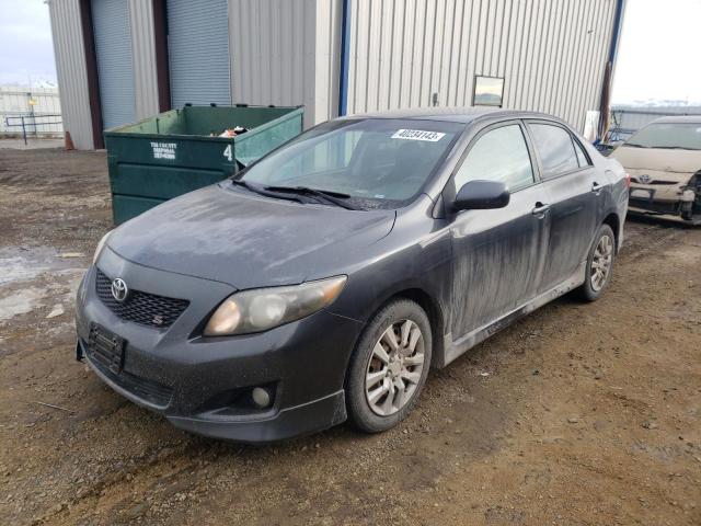 1NXBU40E99Z021253 - 2009 TOYOTA COROLLA BASE BLACK photo 1