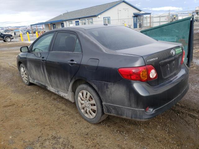 1NXBU40E99Z021253 - 2009 TOYOTA COROLLA BASE BLACK photo 2