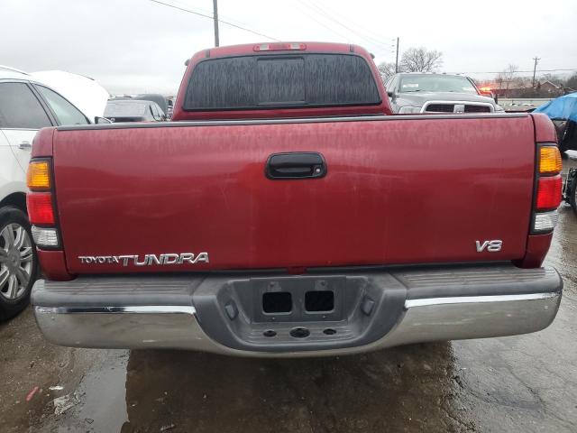 5TBBT4414YS028301 - 2000 TOYOTA TUNDRA ACCESS CAB RED photo 6