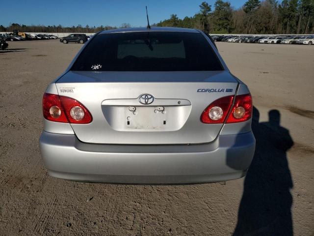 JTDBR32E570107967 - 2007 TOYOTA COROLLA CE SILVER photo 6