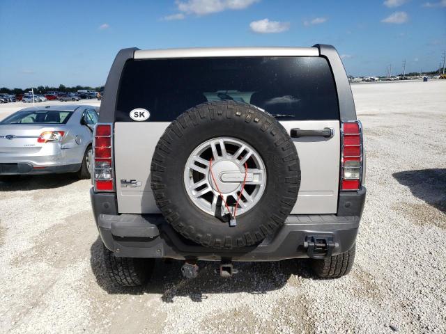 5GTEN13E998126014 - 2009 HUMMER H3 GRAY photo 6