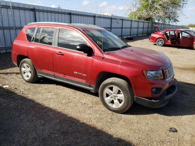 1C4NJCBA0ED725902 - 2014 JEEP COMPASS SPORT მუქწითელი ფოტო 4