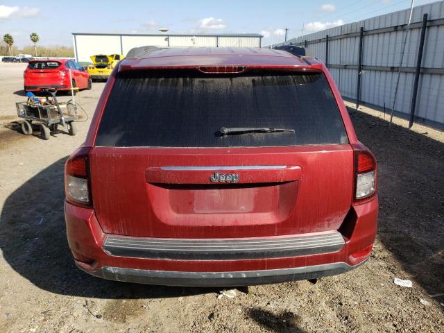 1C4NJCBA0ED725902 - 2014 JEEP COMPASS SPORT მუქწითელი ფოტო 6