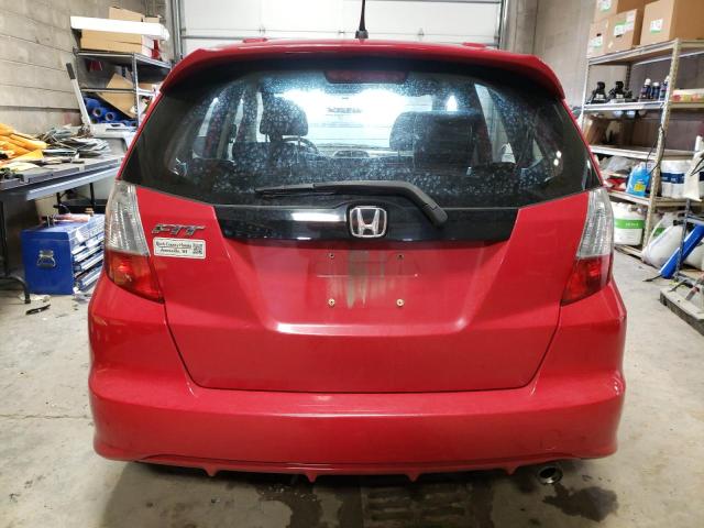 JHMGE8H56CC041233 - 2012 HONDA FIT SPORT RED photo 6