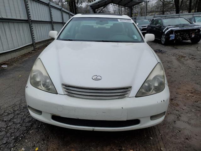 JTHBF30G120025366 - 2002 LEXUS ES 300 WHITE photo 5