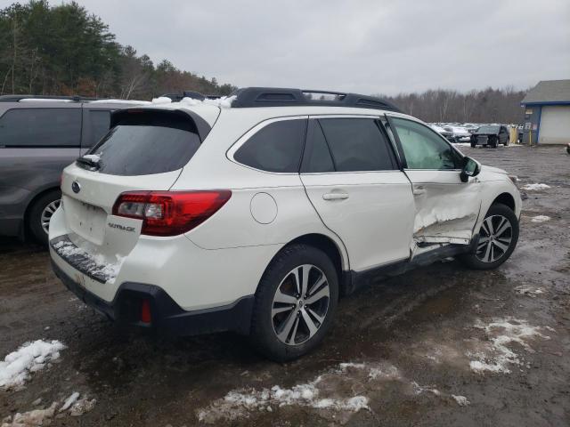 4S4BSANC1K3368065 - 2019 SUBARU OUTBACK 2.5I LIMITED WHITE photo 3