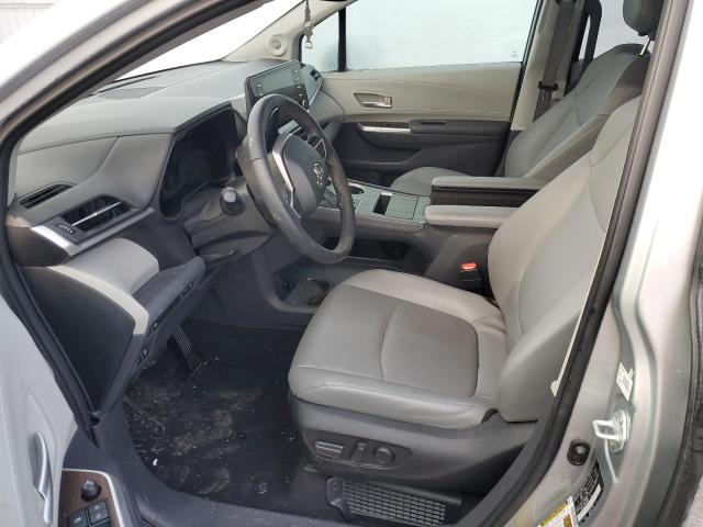 5TDJRKEC1NS087050 - 2022 TOYOTA SIENNA XLE SILVER photo 7