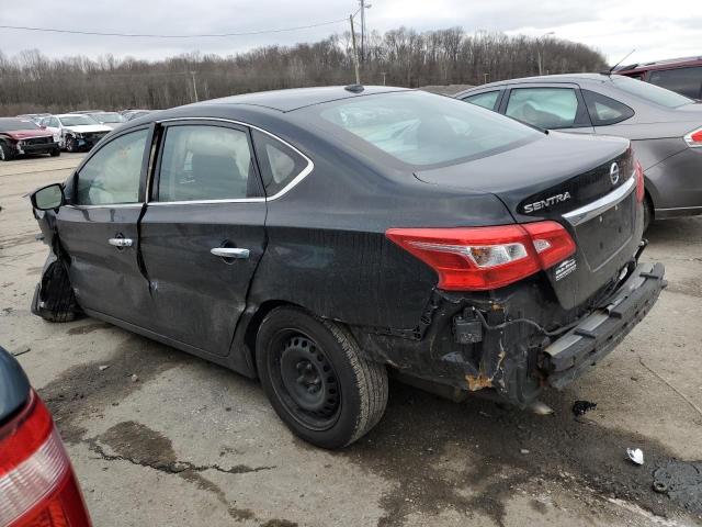 3N1AB7AP0HY367973 - 2017 NISSAN SENTRA S BLACK photo 2