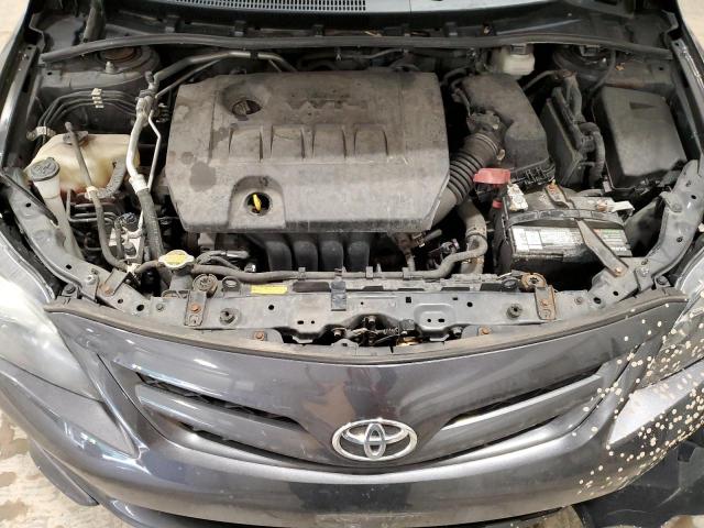 2T1BU4EE4DC035161 - 2013 TOYOTA COROLLA BASE GRAY photo 11