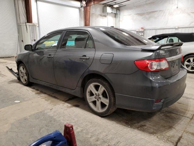 2T1BU4EE4DC035161 - 2013 TOYOTA COROLLA BASE GRAY photo 2