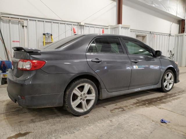 2T1BU4EE4DC035161 - 2013 TOYOTA COROLLA BASE GRAY photo 3
