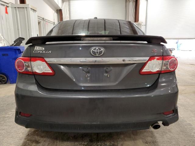 2T1BU4EE4DC035161 - 2013 TOYOTA COROLLA BASE GRAY photo 6