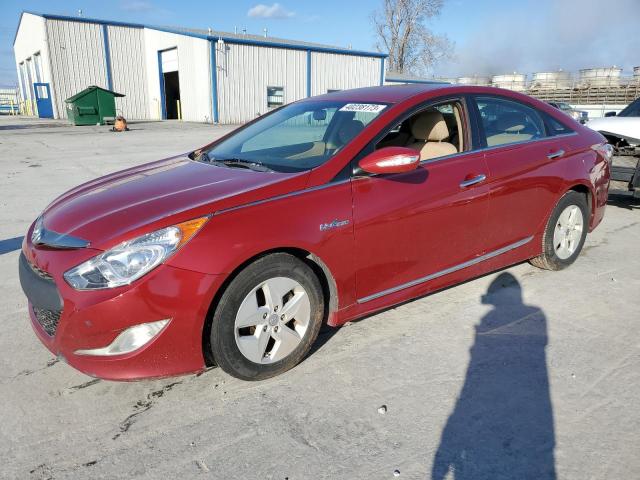 KMHEC4A44BA001621 - 2011 HYUNDAI SONATA HYBRID RED photo 1