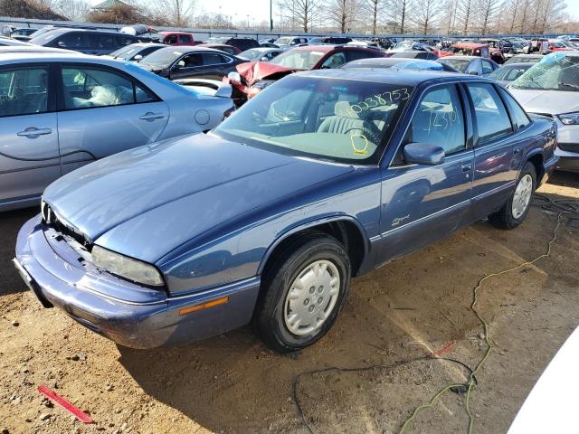 2G4WB52M7T1437094 - 1996 BUICK REGAL CUSTOM BLUE photo 1