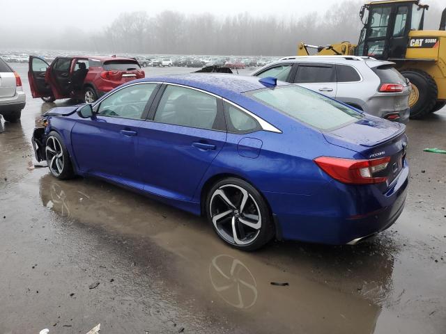 1HGCV2F3XLA016489 - 2020 HONDA ACCORD SPORT BLUE photo 2