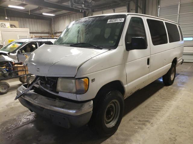 1FBSS31S22HB42900 - 2002 FORD ECONOLINE E350 SUPER DUTY WAGON WHITE photo 1