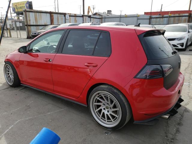 3VW4T7AU1FM000210 - 2015 VOLKSWAGEN GTI RED photo 2