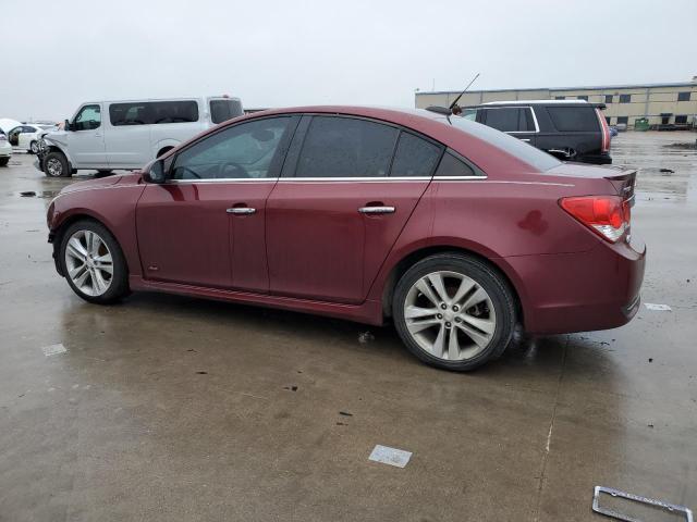 1G1PG5SB1F7203753 - 2015 CHEVROLET CRUZE LTZ MAROON photo 2