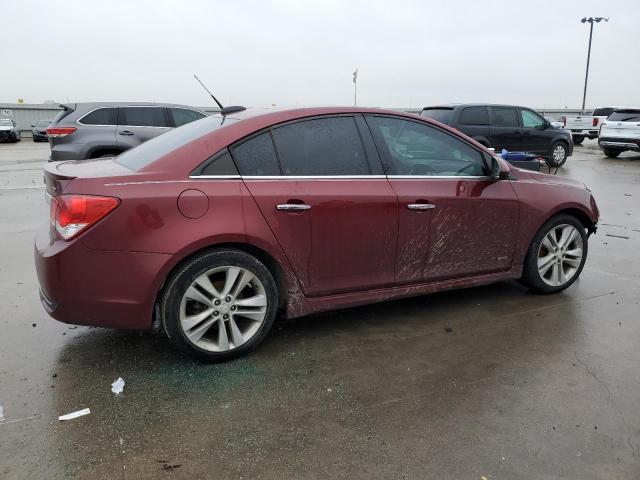 1G1PG5SB1F7203753 - 2015 CHEVROLET CRUZE LTZ MAROON photo 3