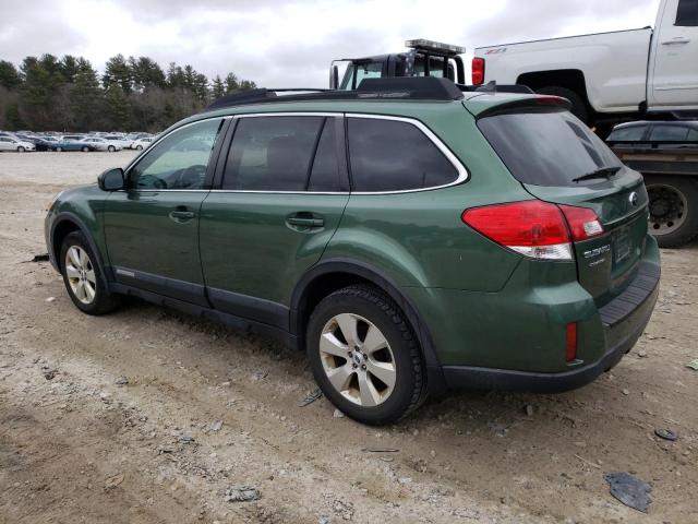 4S4BRBKC2B3434919 - 2011 SUBARU OUTBACK 2.5I LIMITED GREEN photo 2